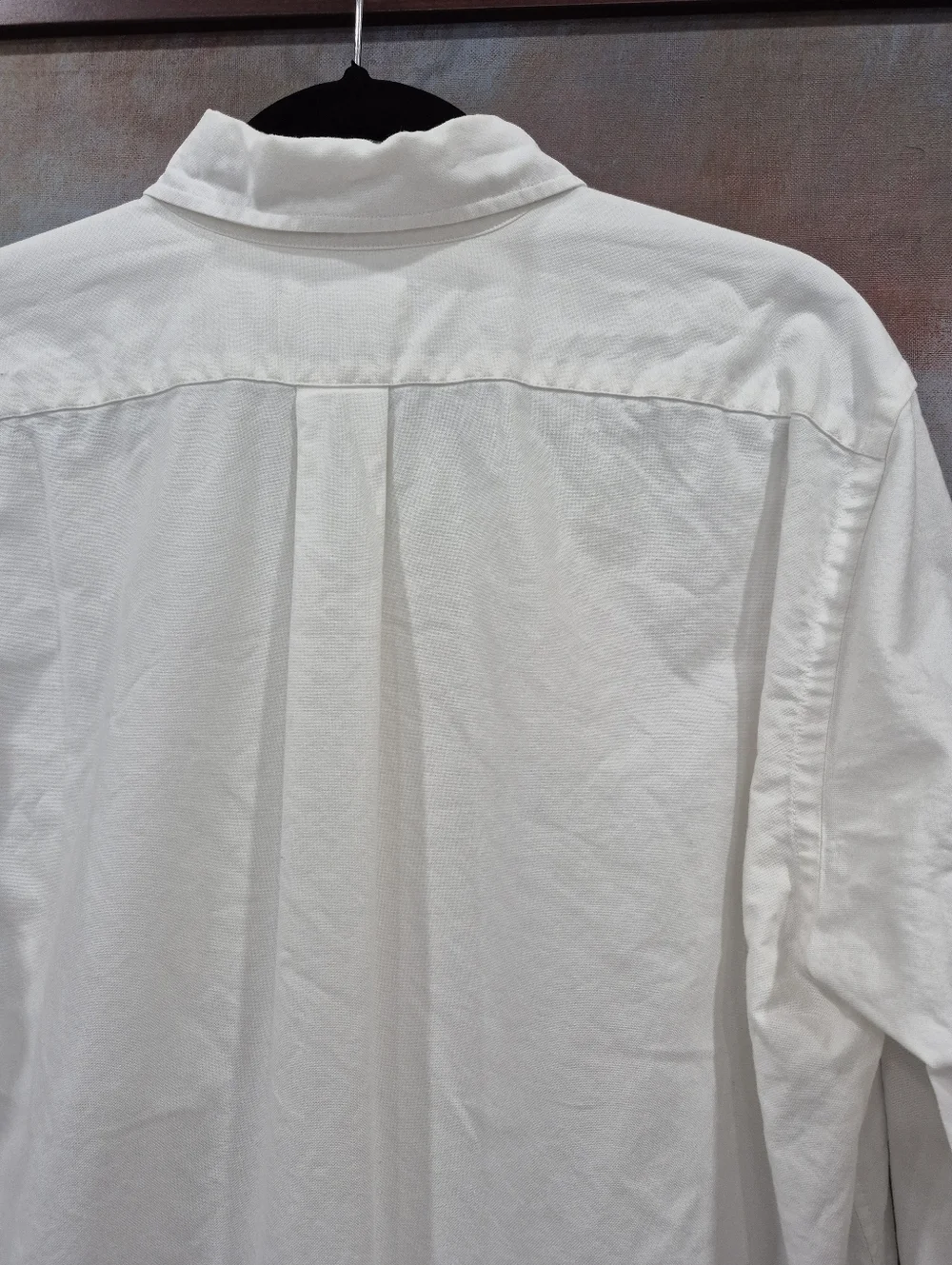 Duck Head Long Sleeve Oxford Shirt, Mens Large, White - Picture 9 of 9